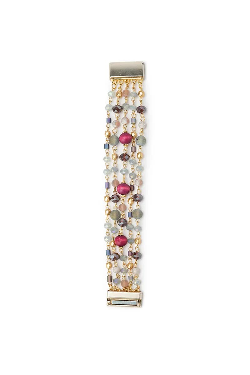 MYA ACCESSORIES | Bracciale a 5 fili con pietre - 2