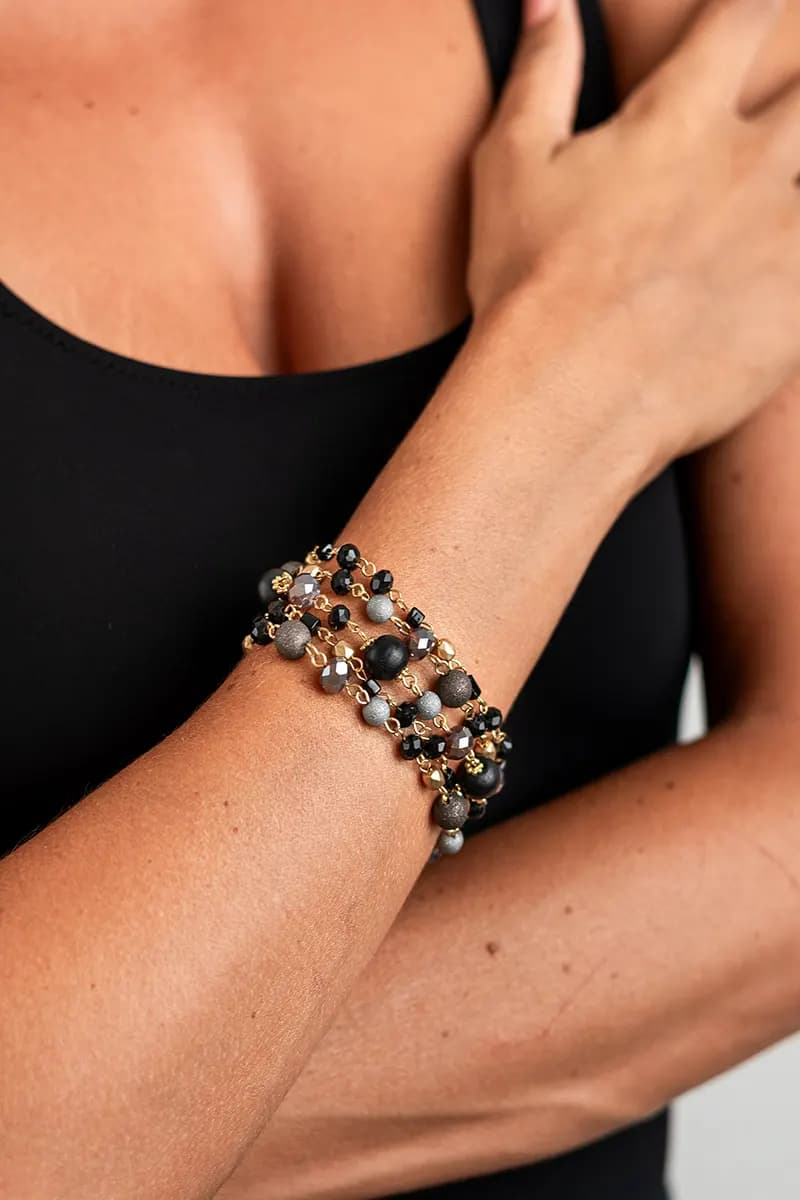 MYA ACCESSORIES | Bracciale a 5 fili con pietre - 3