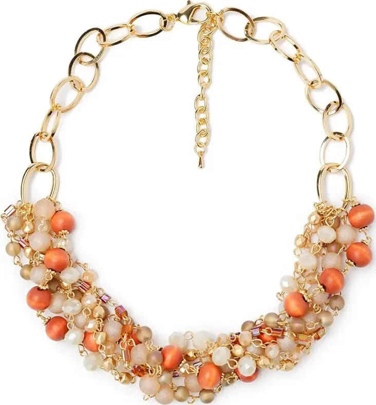 MYA ACCESSORIES | Collana corta multilinee con pietre - 2