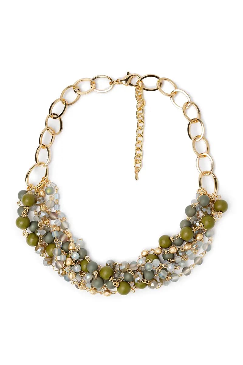 MYA ACCESSORIES | Collana corta multilinee con pietre - 2
