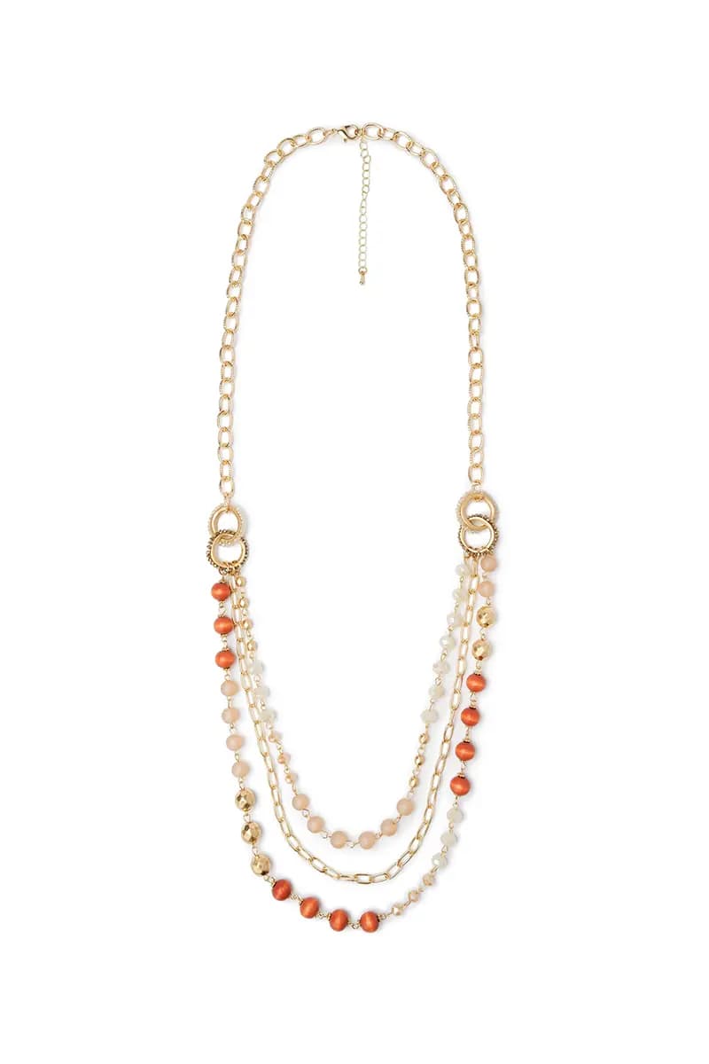 MYA ACCESSORIES | Collana lunga multilinee con pietre - 2