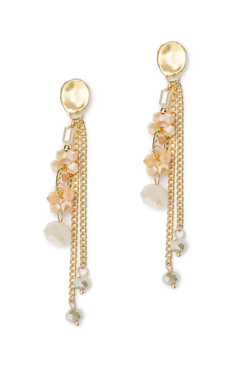 MYA ACCESSORIES | Orecchini a catena con pietre - 2