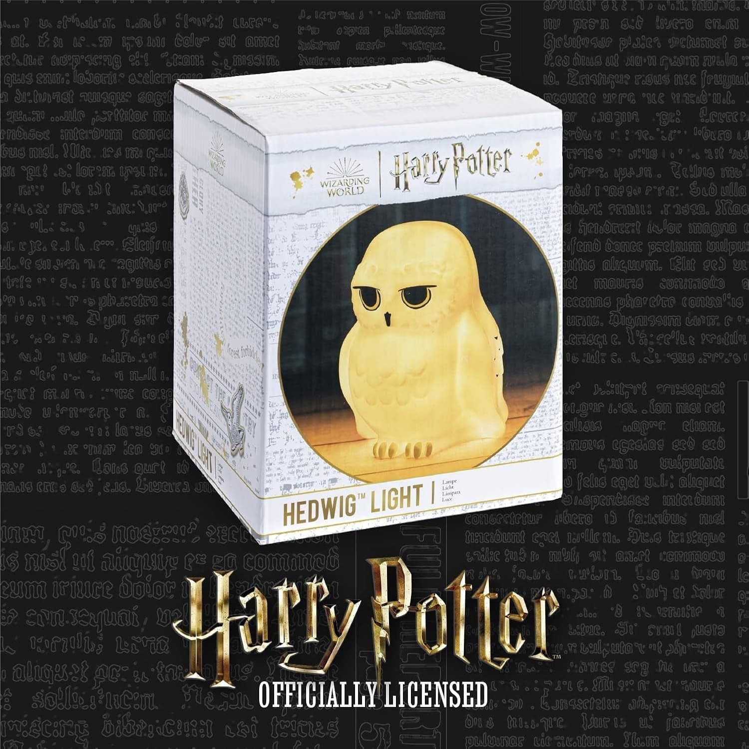 Lampada da notte portatile ufficiale di Harry Potter, Hedwig, regalo per bambini - 6