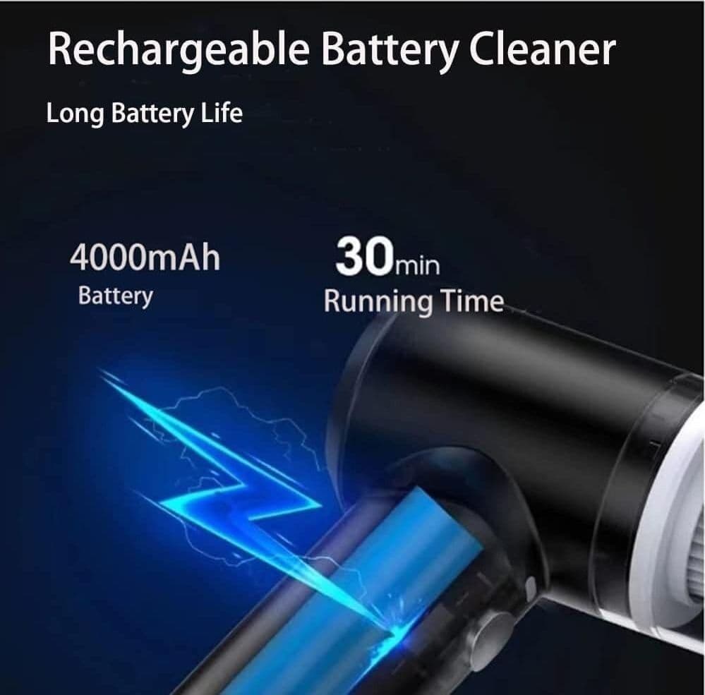 WHJC Mini Aspirabriciole Senza Fili 9000Pa Ricaricabile Portatile Leggero - 2