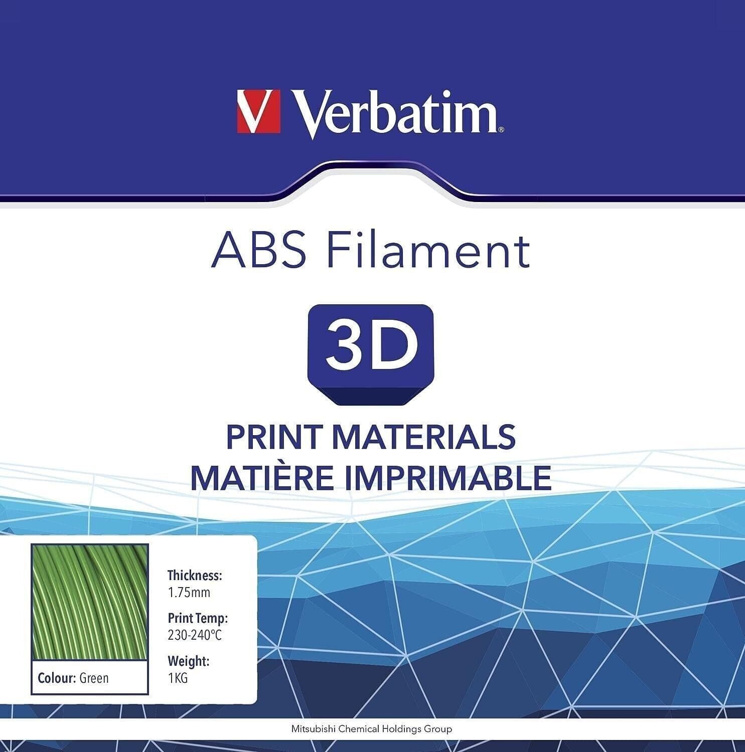 Verbatim Cartuccia del filamento ABS verde 55014 1,75mm 1kg - 3