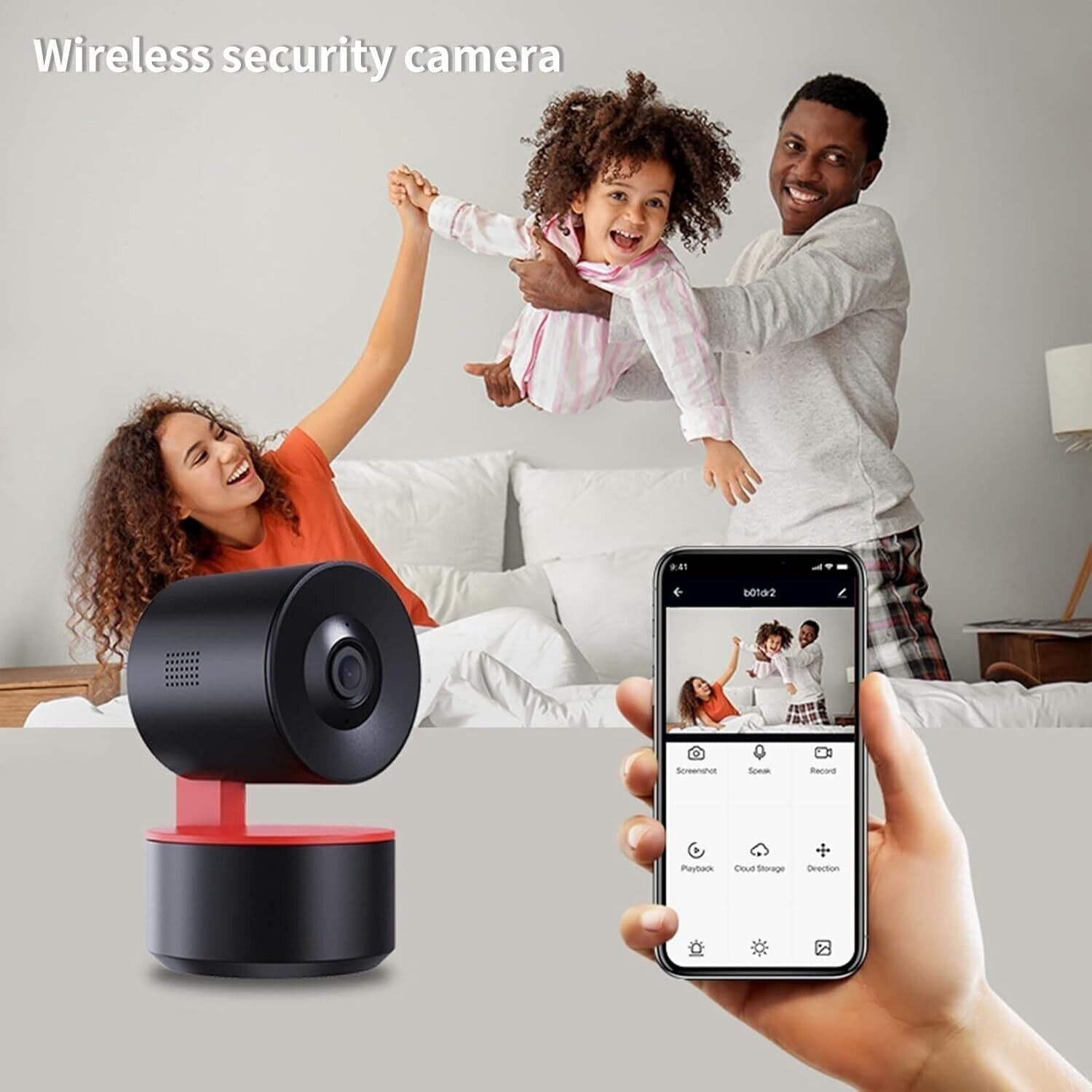 LPDISPLAY Telecamera di sicurezza intelligente per interni, telecamera domestica - 3