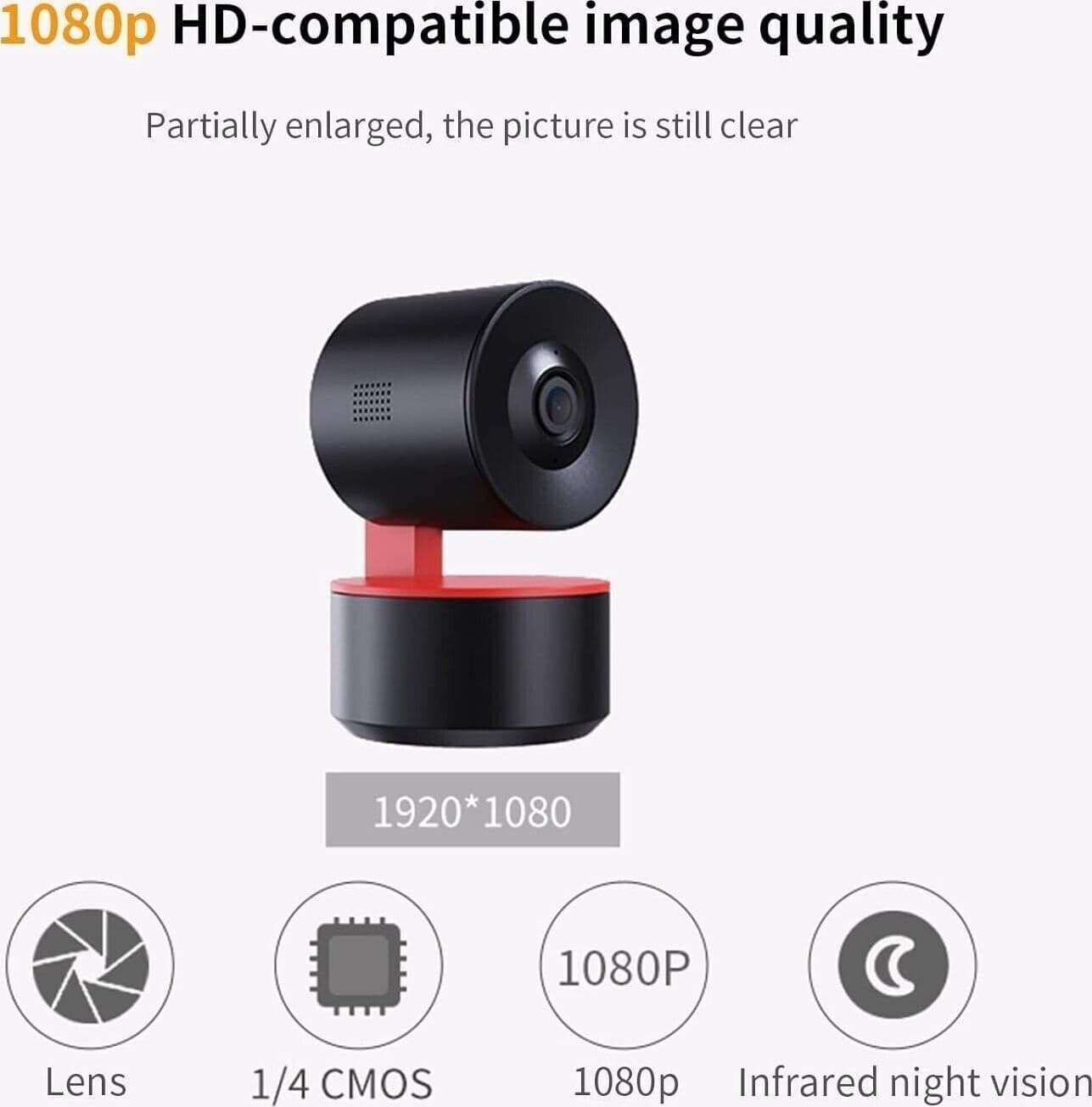 LPDISPLAY Telecamera di sicurezza intelligente per interni, telecamera domestica - 7