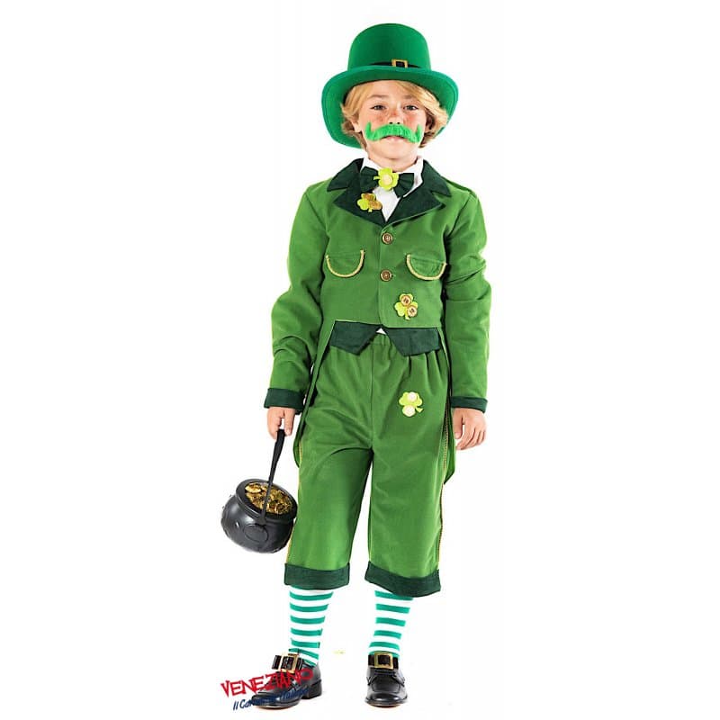 Costume carnevale folletto irlandese 4-6 anni - veneziano 51123 - 3