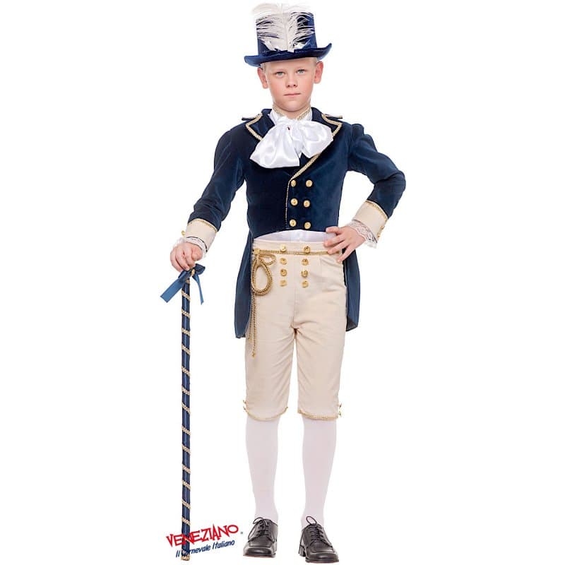 Costume carnevale milord prestige 3-6 anni - veneziano 53872 - 3