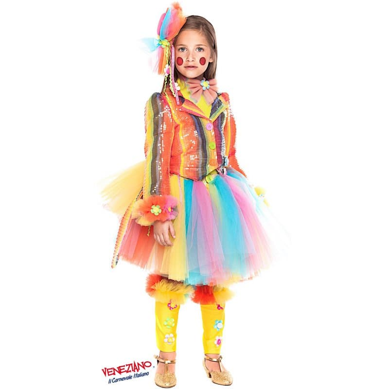 Costume carnevale pagliaccetta prestige 4-6 anni - veneziano 28036 - 3