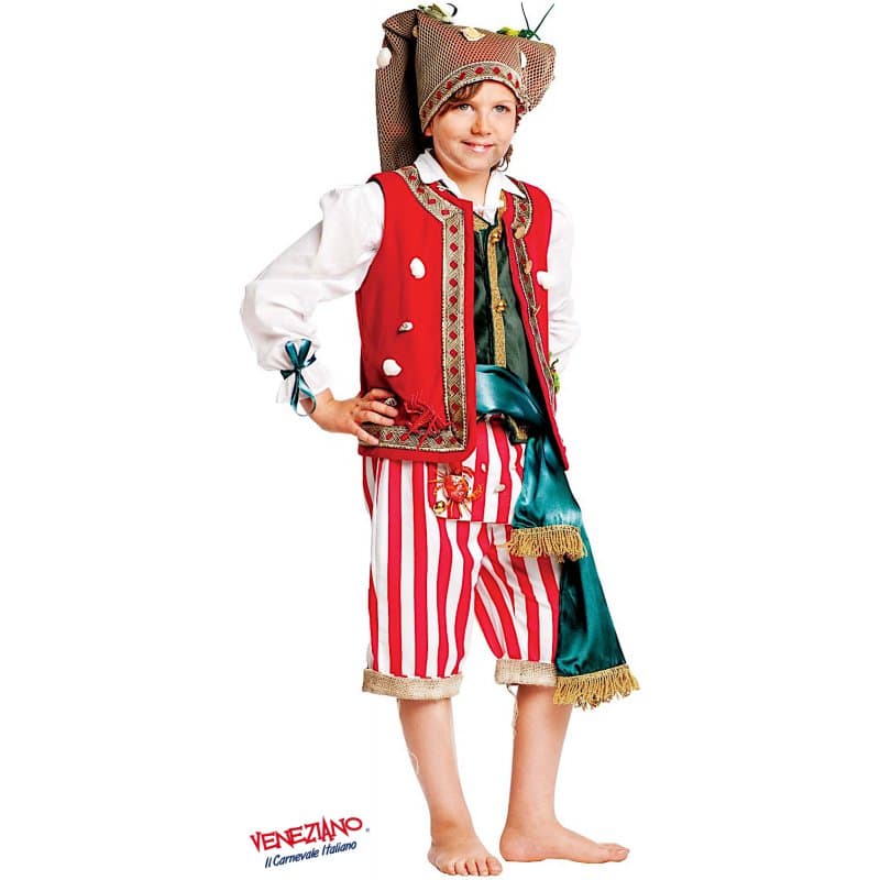 Costume carnevale pescatore 4-6 anni - veneziano 50575 - 3