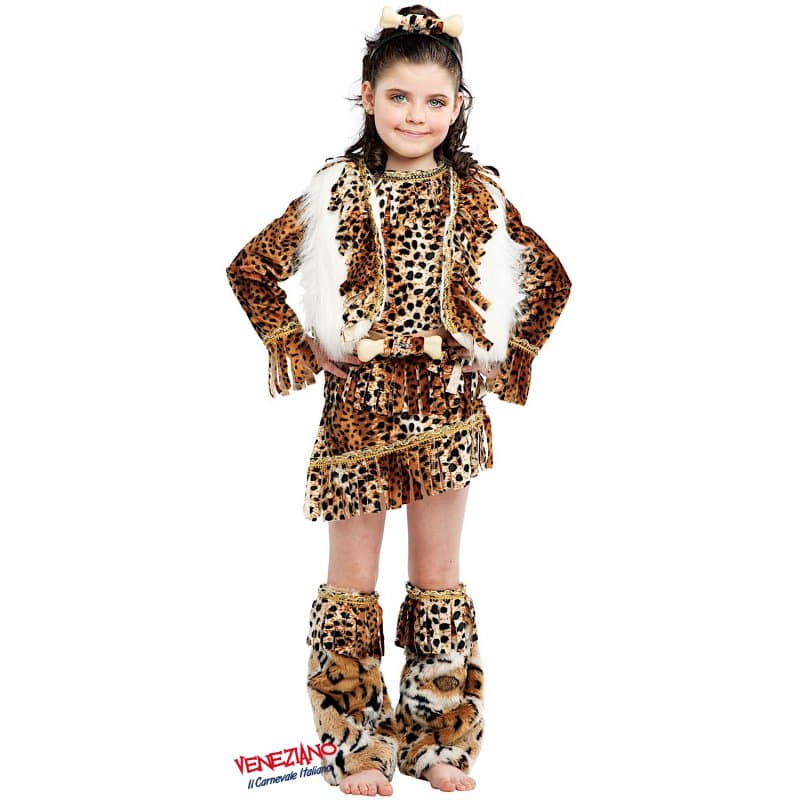 Costume carnevale primitiva 3-6 anni - veneziano 53189 - 3