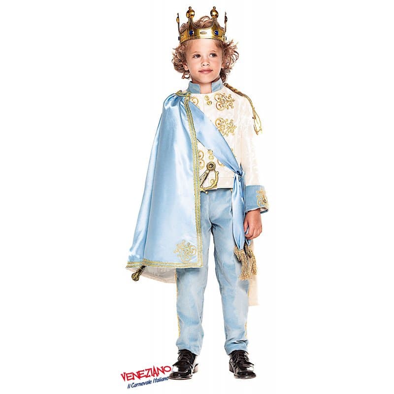 Costume carnevale principe del regno incantato 3-6 anni - veneziano 28060 - 3