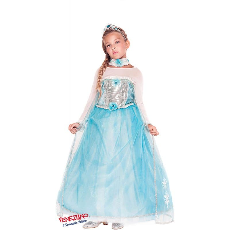 Costume carnevale principessa delle nevi 3-6 anni - veneziano 53911 - 3