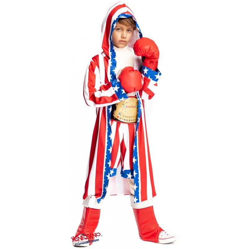 Costume carnevale pugile 4-6 anni - veneziano 54135 - 3
