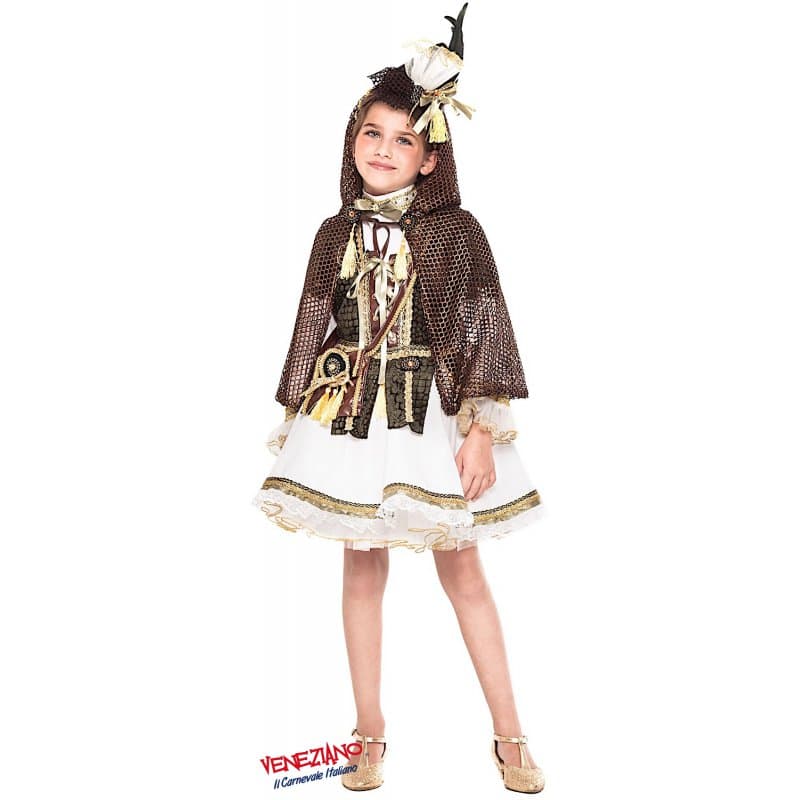 Costume carnevale robin girl 3-6 anni - veneziano 28026 - 3