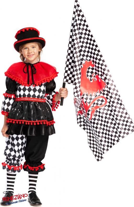 Costume carnevale sbandieratore 4-6 anni - veneziano 54154 - 3