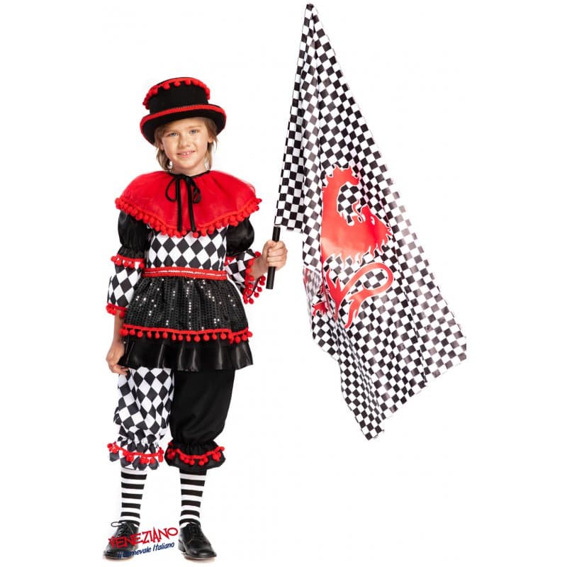 Costume carnevale sbandieratore 4-6 anni - veneziano 54154 - 3