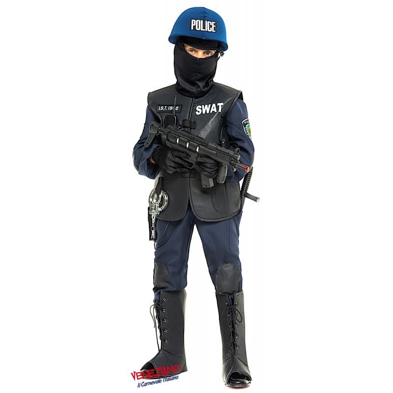 Costume carnevale swat 3-6 anni - veneziano 52350 - 3