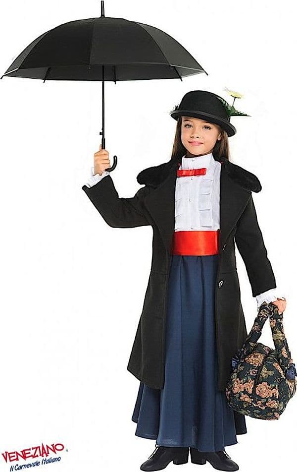 Costume carnevale tata mary 3-6 anni - veneziano 52358 - 3