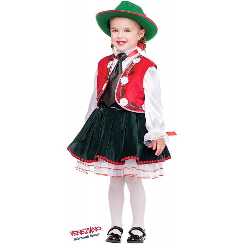 Costume carnevale tirolese 4-6 anni - veneziano 50905 - 3