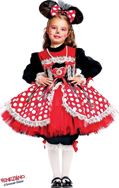 Costume carnevale topina prestige 4-6 anni - veneziano 50558 - 3