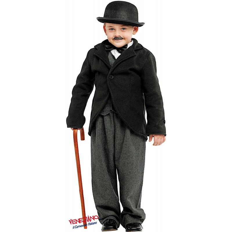Costume carnevale totò charlot 3-6 anni - veneziano 53179 - 3