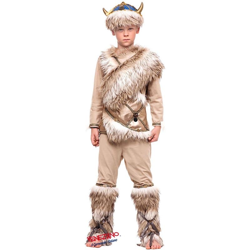 Costume carnevale vichingo prestige 3-6 anni - veneziano 53879 - 3