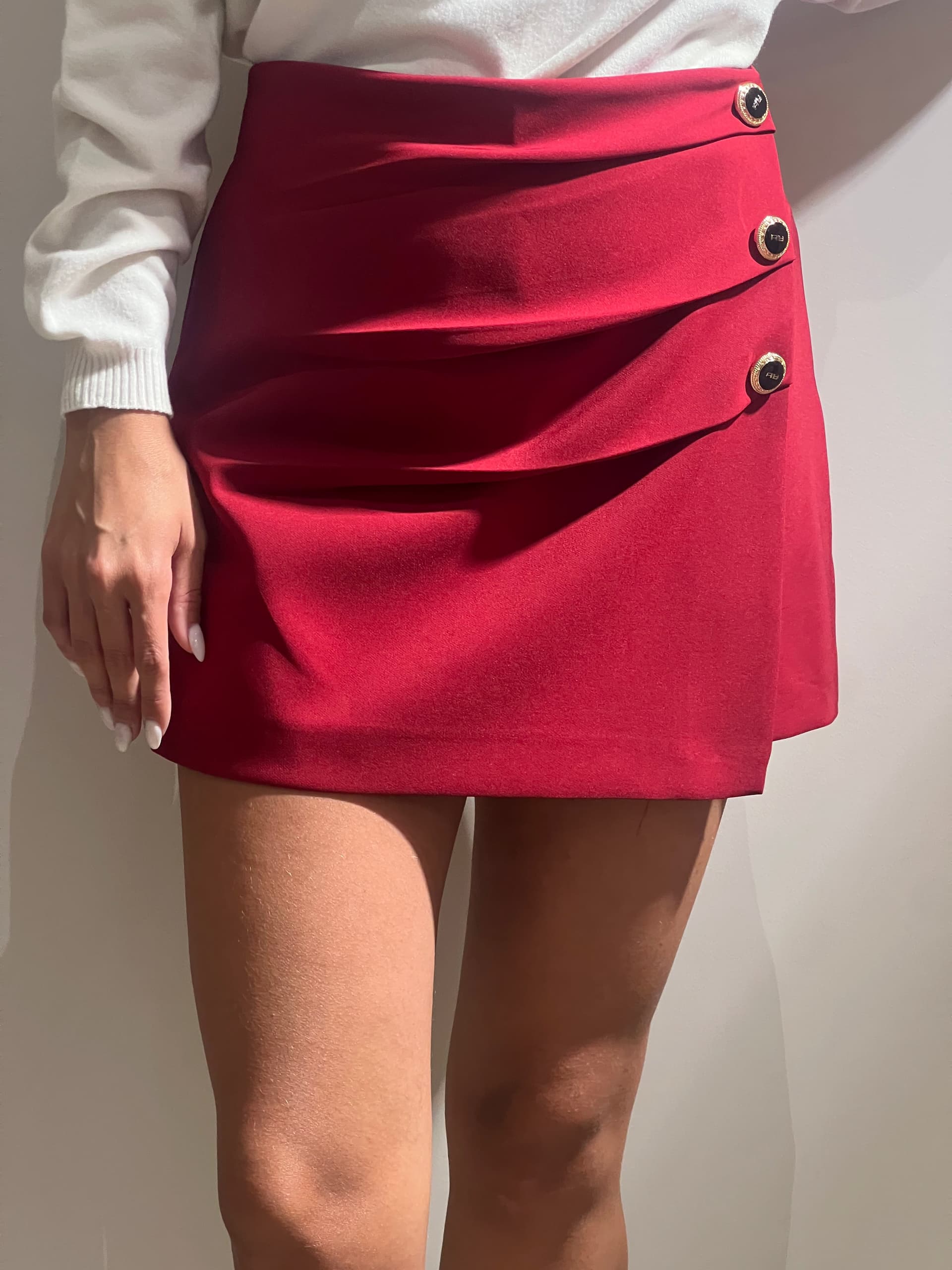 Shorts con pannello bottoni - 7