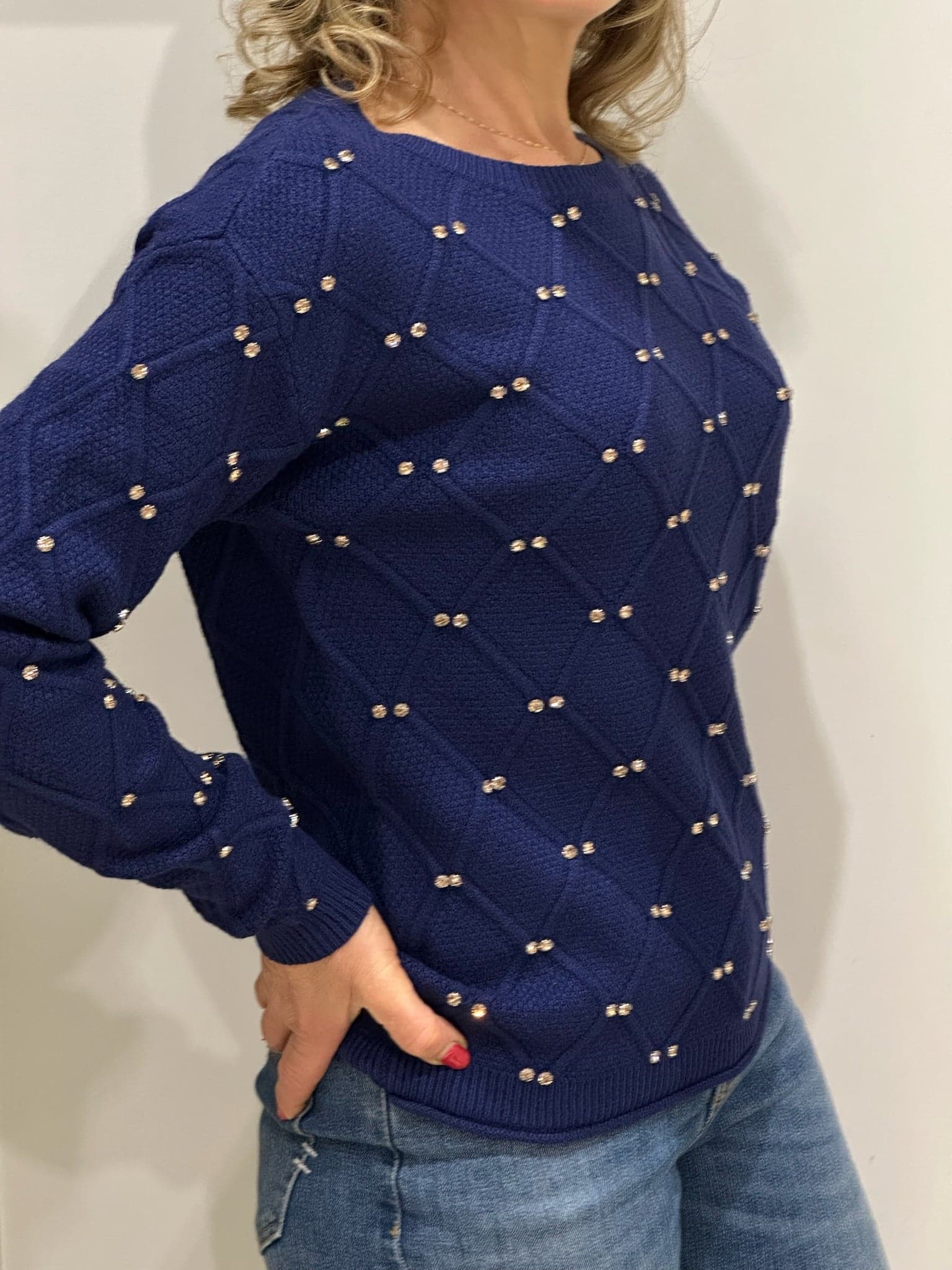 Girocollo con strass - 4