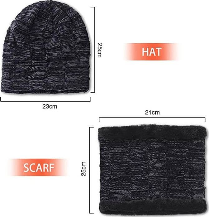 Set Aotlet Cappello e Scaldacollo Invernale Blu - 2