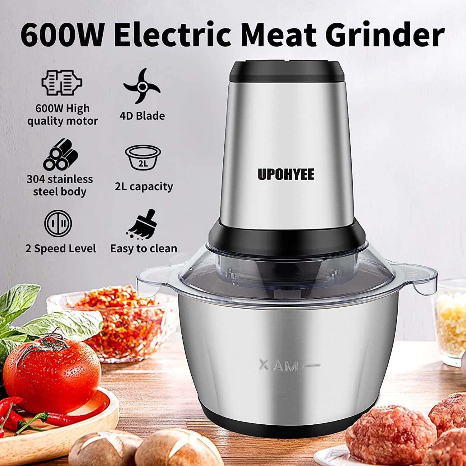 Tritatutto Elettrico Cucina in Acciaio Inox - 6