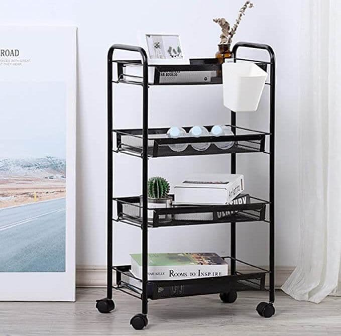 Carrello Multiuso 4 Piani Multiuso per Casa Bagno e Ufficio - 3
