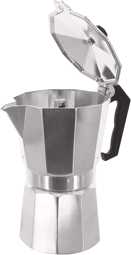 Caffettiera Classica in Alluminio Metallizzato per 6 Tazze - 2