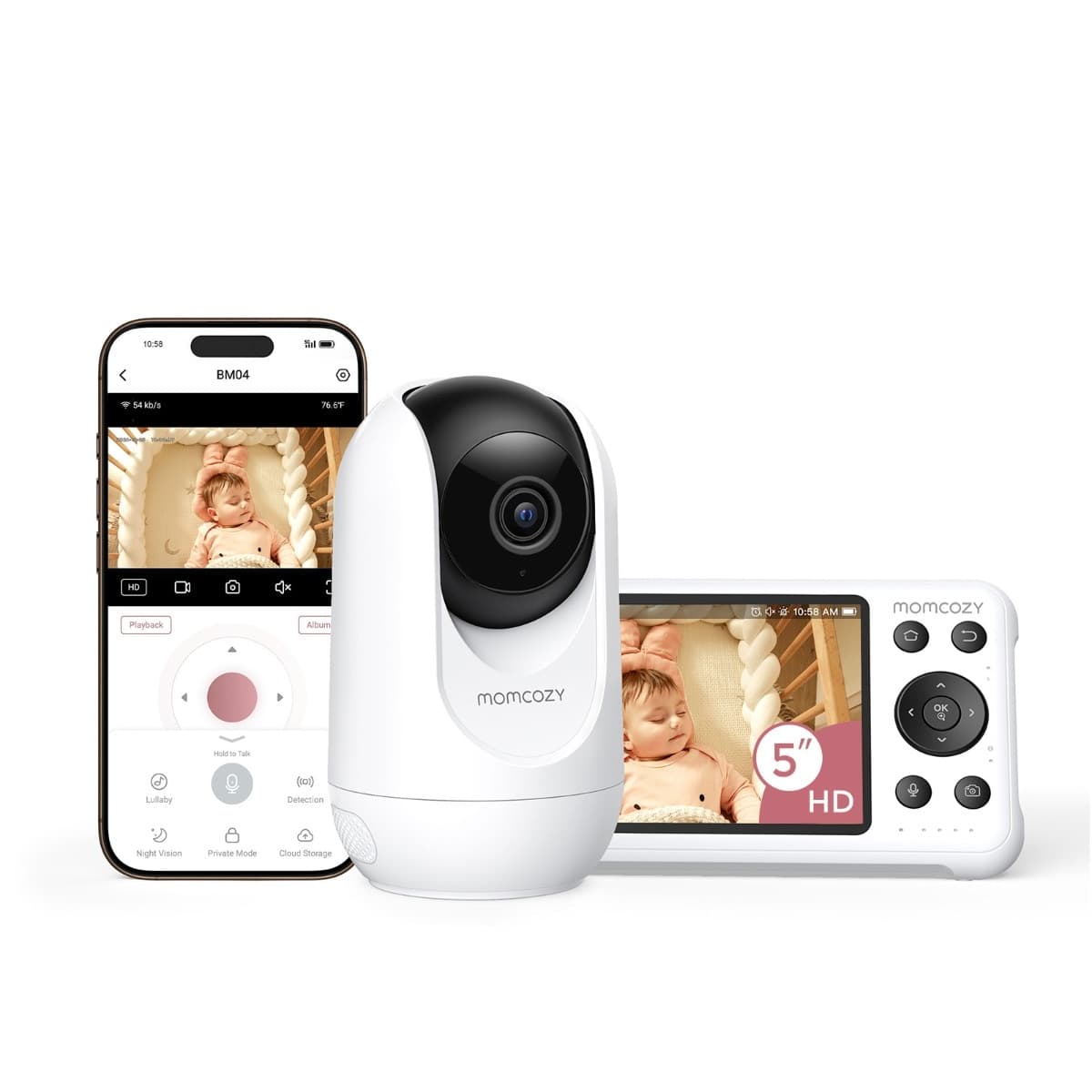 Baby Monitor Video 5,5" BM04 Momcozy - 2