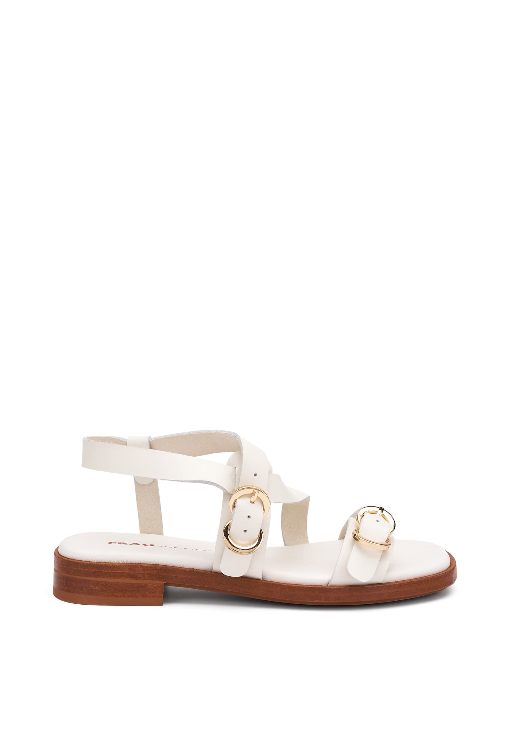 Frau sandali donna in pelle off white 87M6