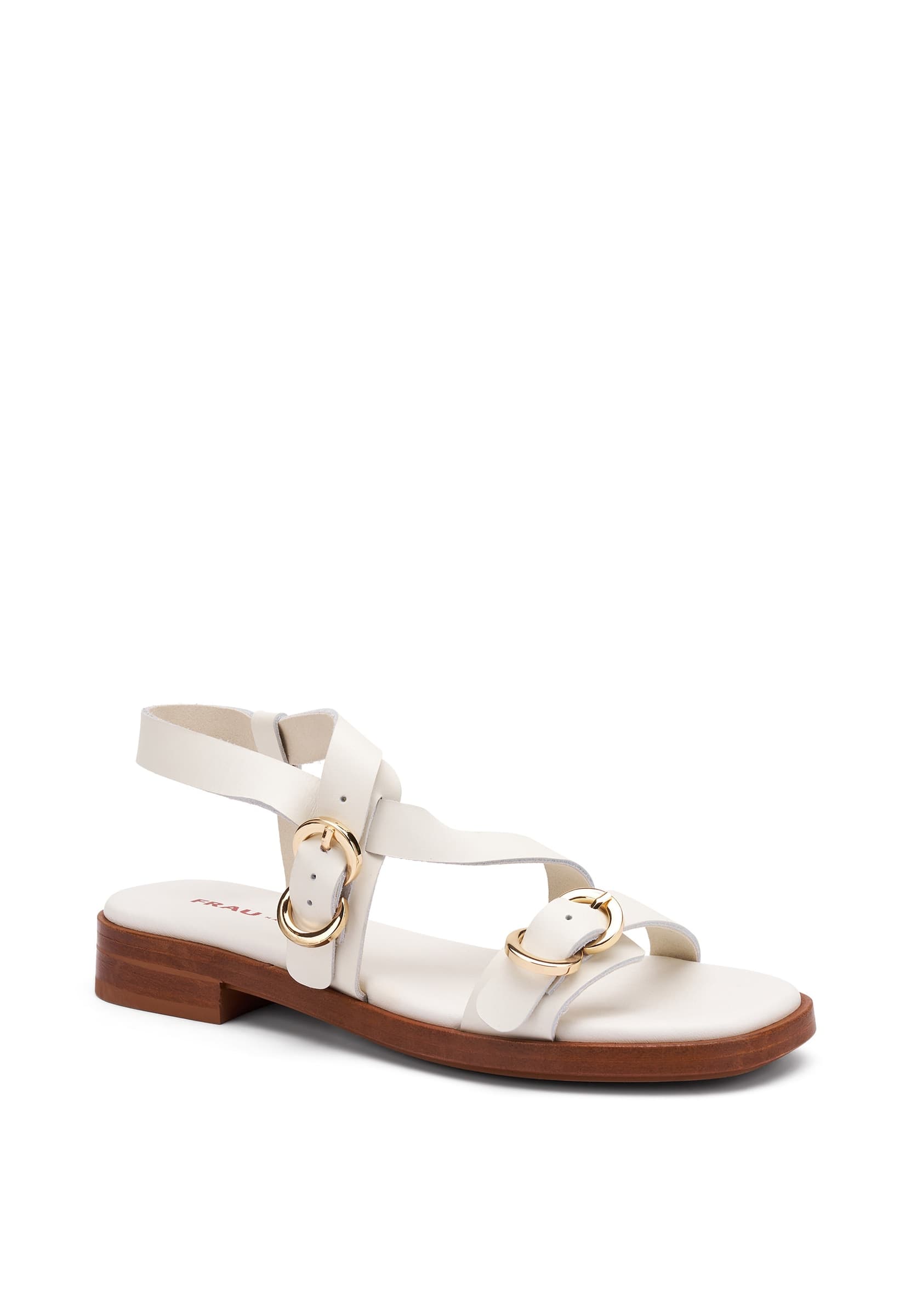 Frau sandali donna in pelle off white 87M6 - 2