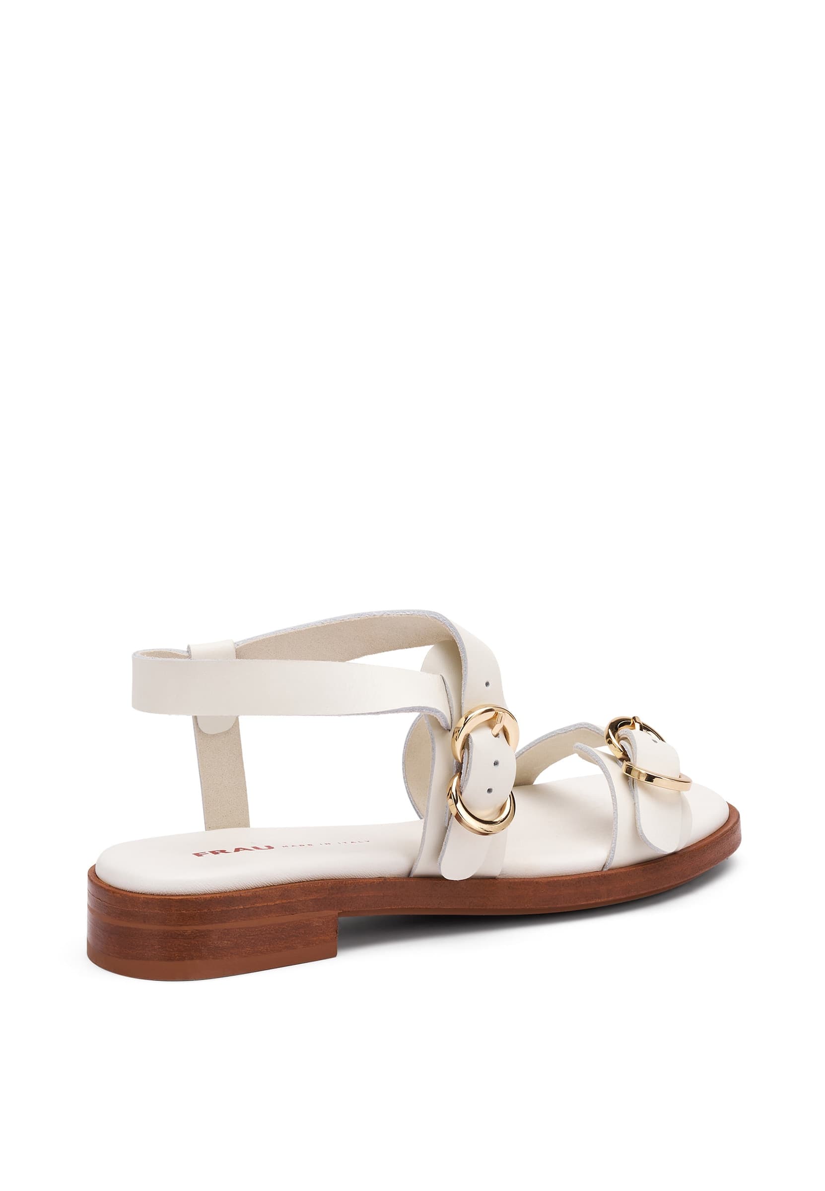 Frau sandali donna in pelle off white 87M6 - 3