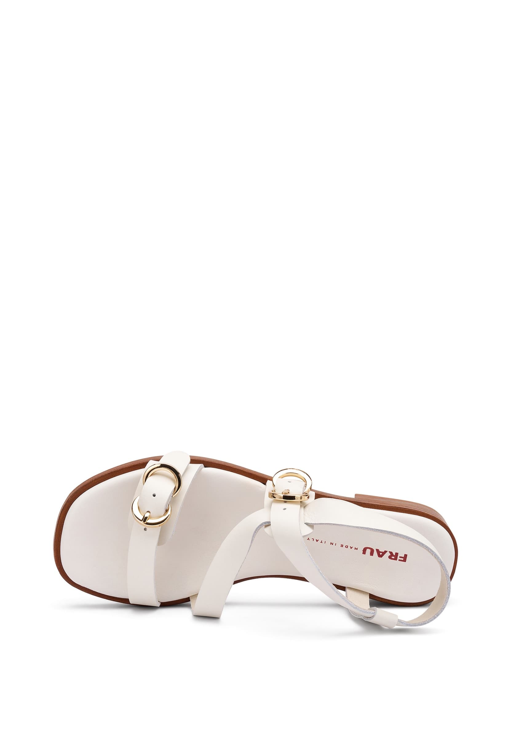 Frau sandali donna in pelle off white 87M6 - 4