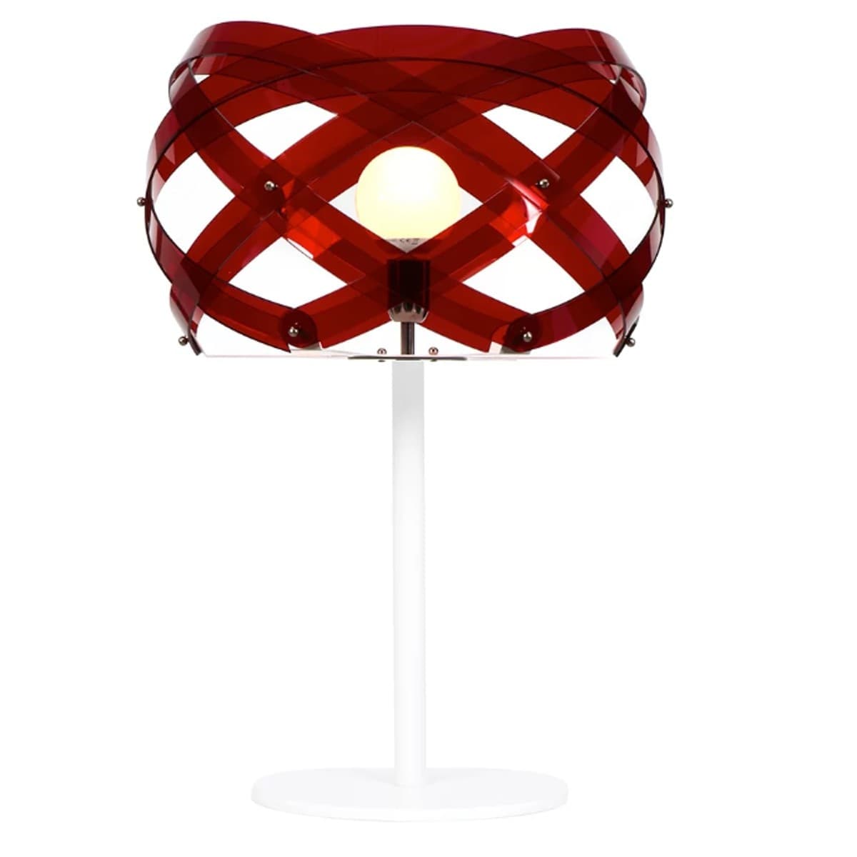 Abat-jour moderna EMPORIUM NUCLEA E27 LED metacrilato lampada tavolo - 5