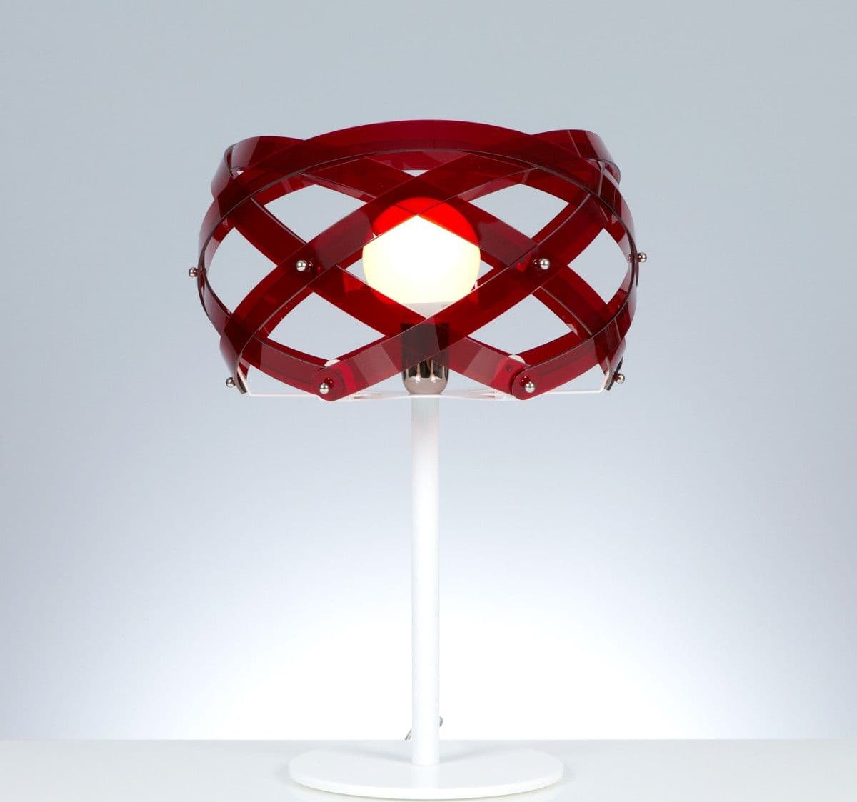 Abat-jour moderna EMPORIUM NUCLEA E27 LED metacrilato lampada tavolo - 6