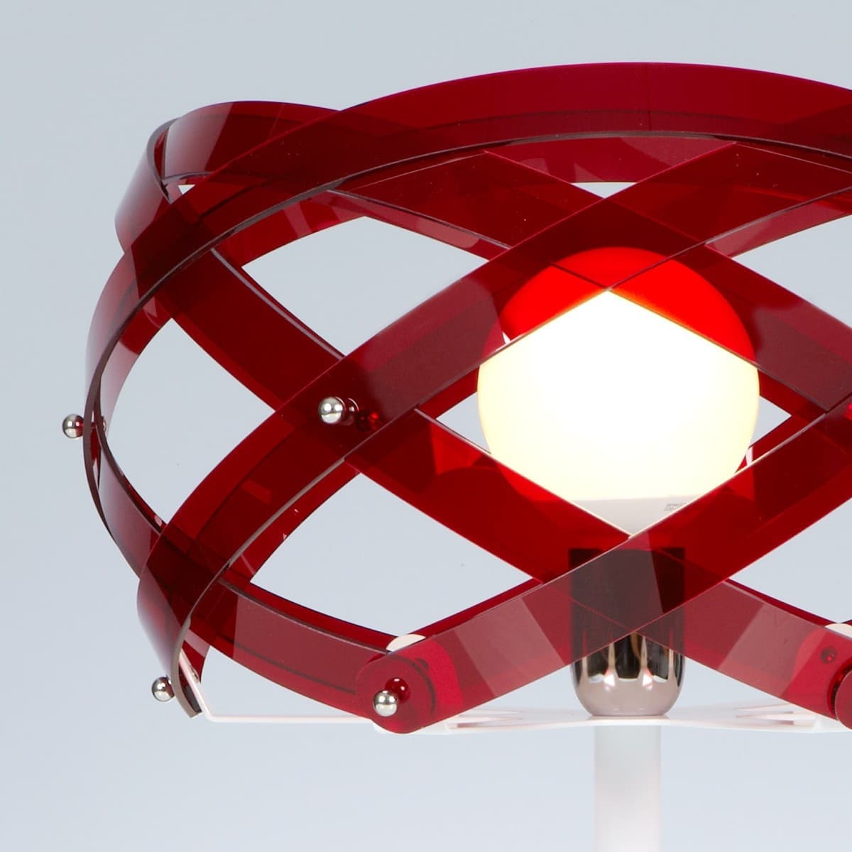 Abat-jour moderna EMPORIUM NUCLEA E27 LED metacrilato lampada tavolo - 7