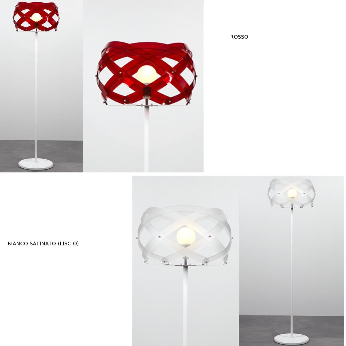 Piantana moderna EMPORIUM NUCLEA E27 LED metacrilato lampada terra - 16