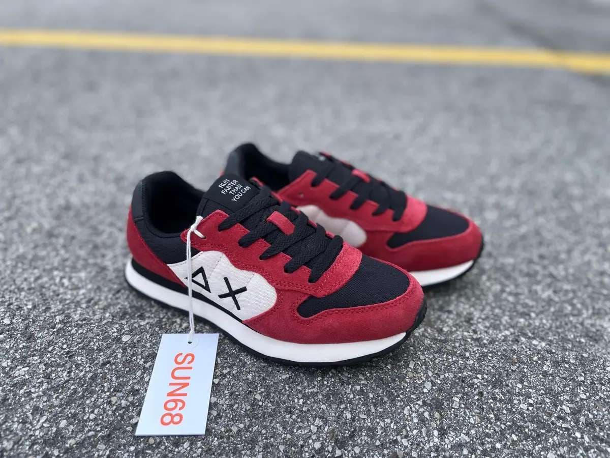 SUN68 Running bambino BOY'S TOM COLOR nera e rossa Z43307T10 - 3
