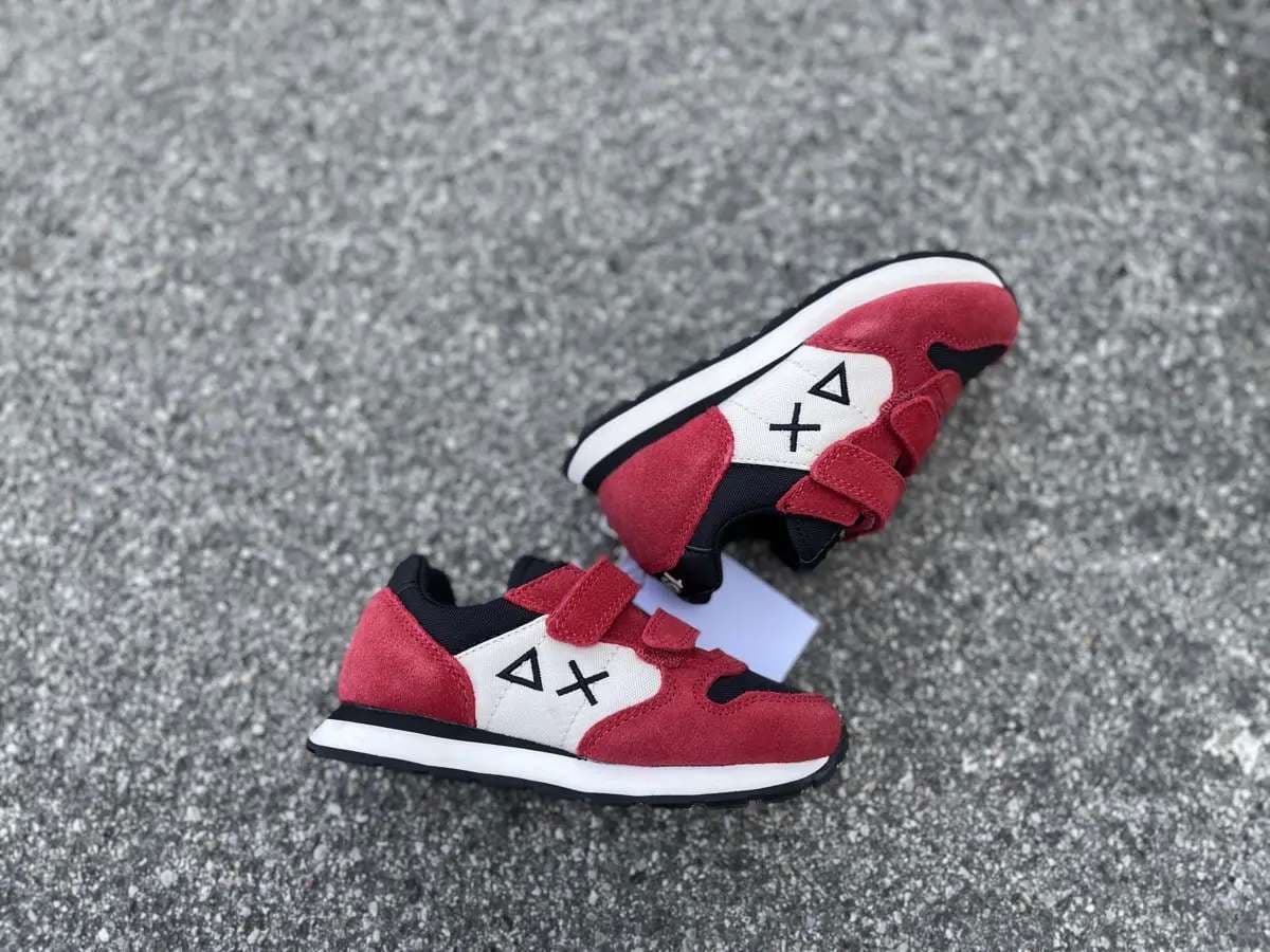 SUN68 Running bambino BOY'S TOM COLOR nera e rossa Z43307T10 - 6