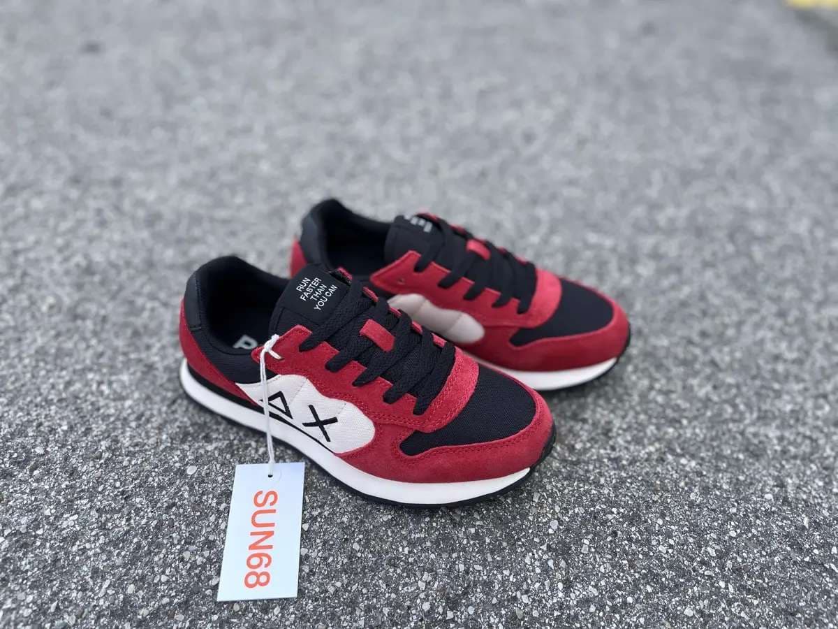 SUN68 Running bambino BOY'S TOM COLOR nera e rossa Z43307T10 - 7