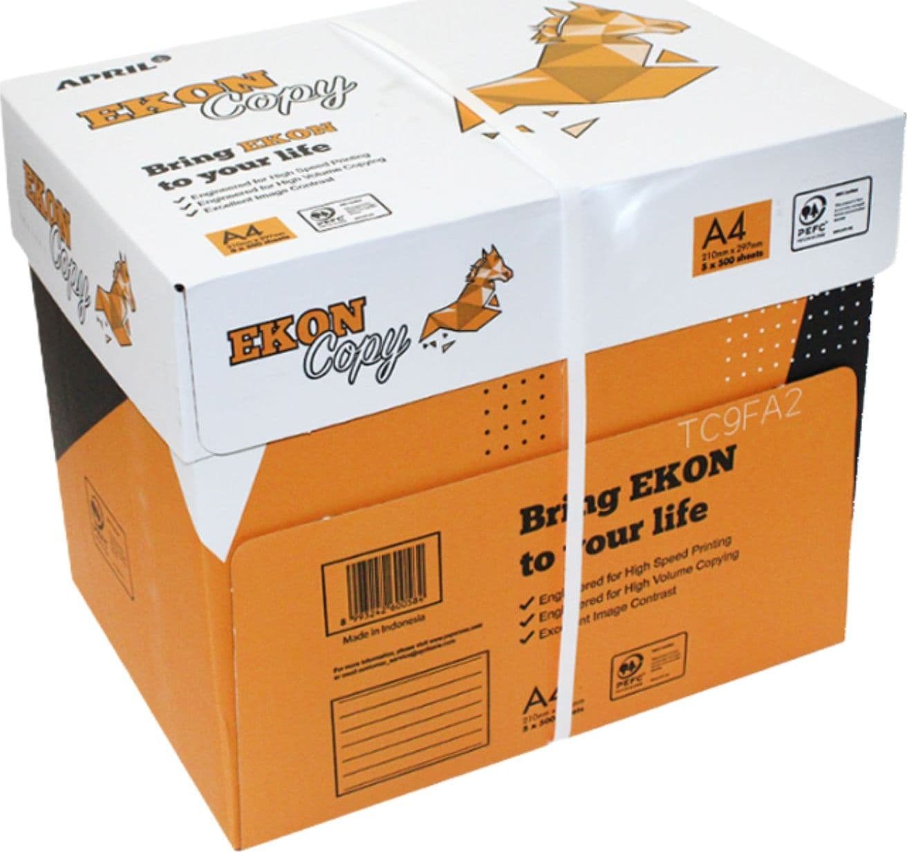 Carta A4 Ekon in Risma da 500 Fogli per Prestazioni Ottimali: Compatibile con Tutte le Stampanti Laser, Inkjet e Fotocopiatrici - 3