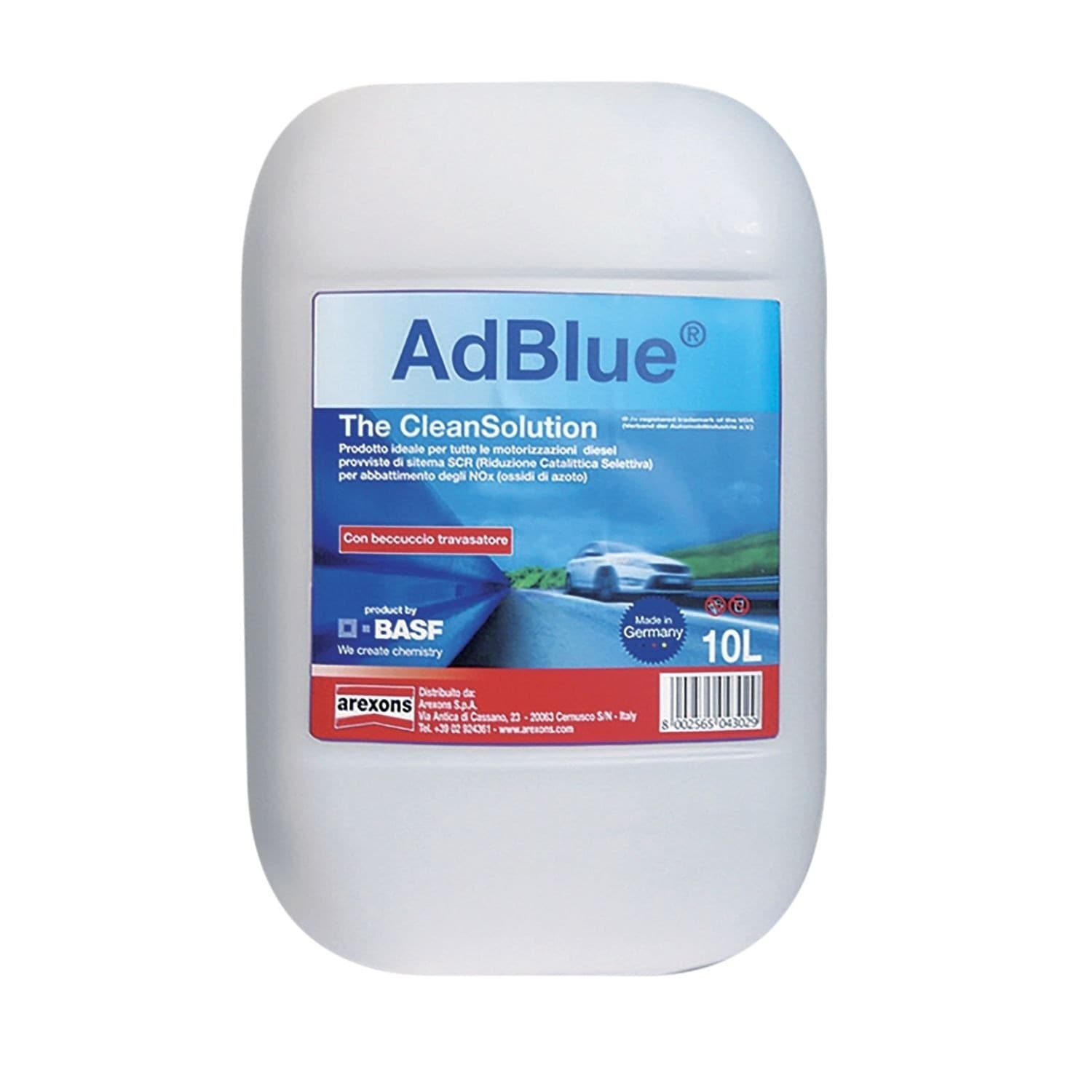 Arexons Adblue Additivo 10 Lt Per Auto Diesel Cod 4302