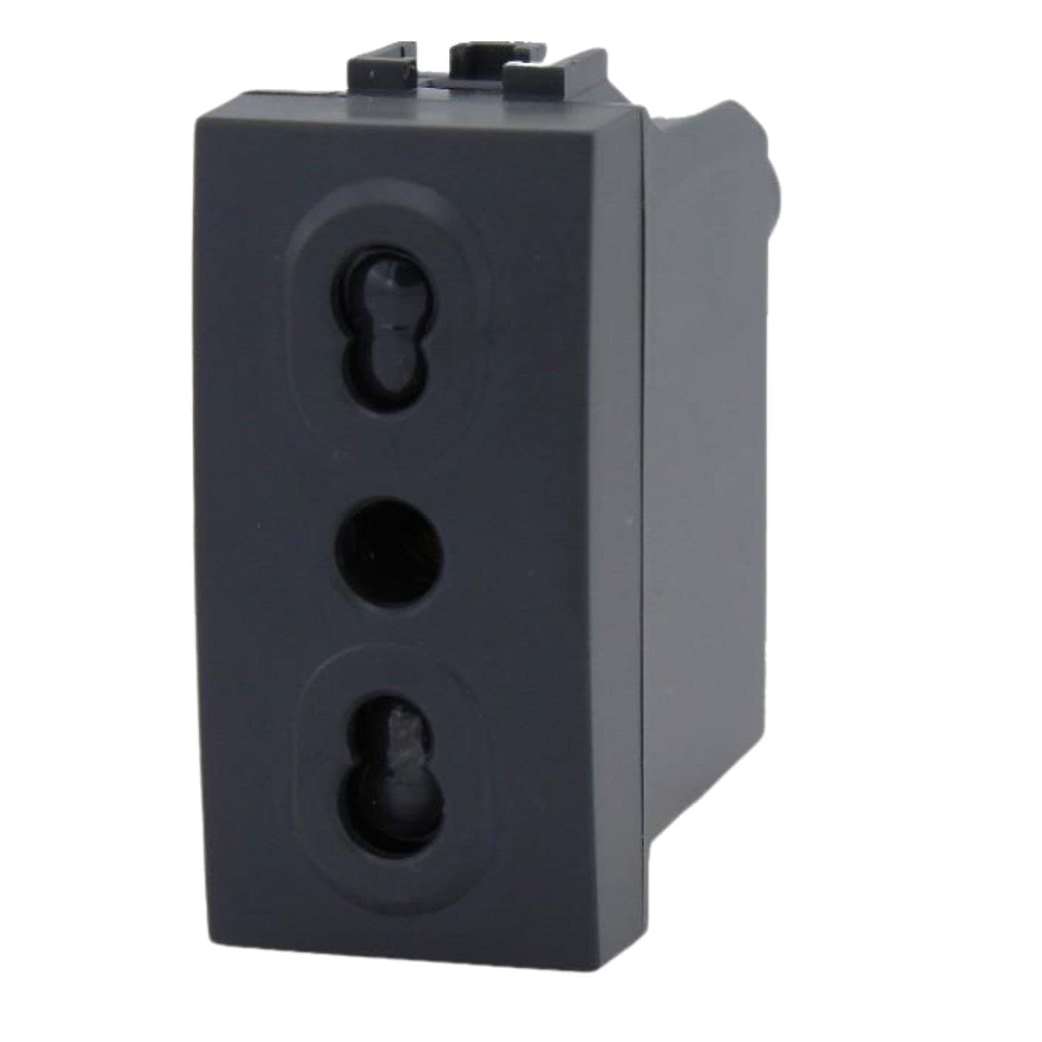EcoPrice Presa Bipasso 2P+T 10/16A 250V Style Nero SD81800 - 1