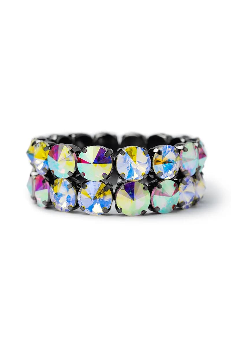 MYA ACCESSORIES | Bracciale a 2 fili con pietre in vetro - 2